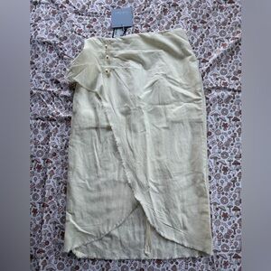 Gianni Bini Cream Skirt with Pearl Details